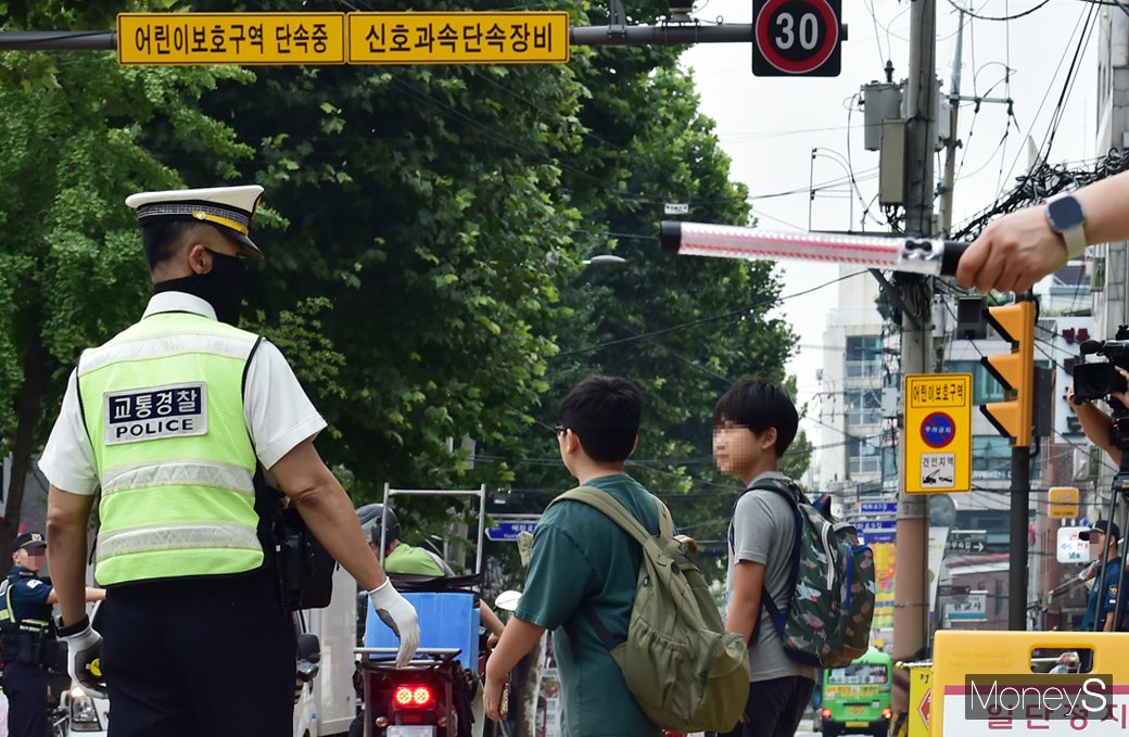 [포토스토리] 여름방학 끝… 서울시·서울경찰청, 스쿨존 집중단속