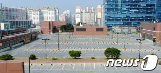 서울 강서구, 마트·SSM 영업제한 재개, 텅 빈 주차장