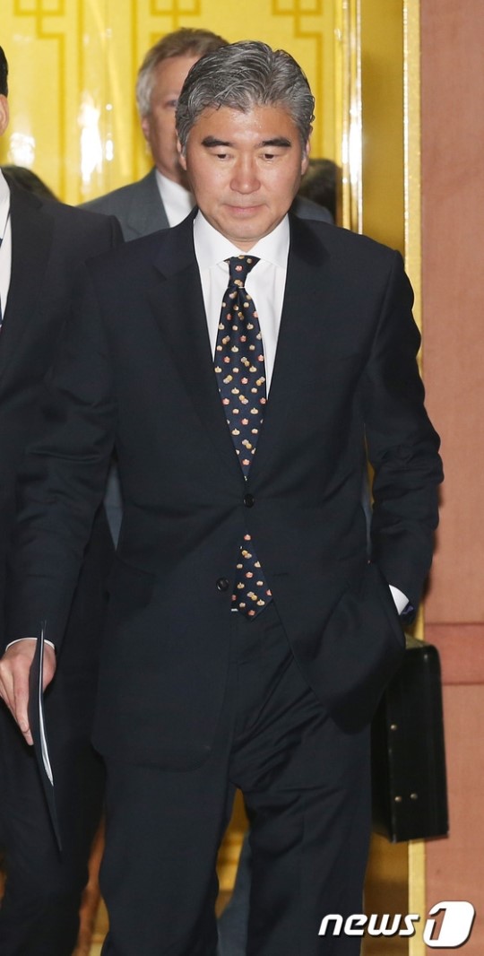 북 미사일 논의 하고 나오는 성김 주한미국대사