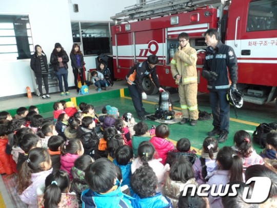 [단신]진주소방서, 아이원 동진 어린이집 소방안전교육 실시