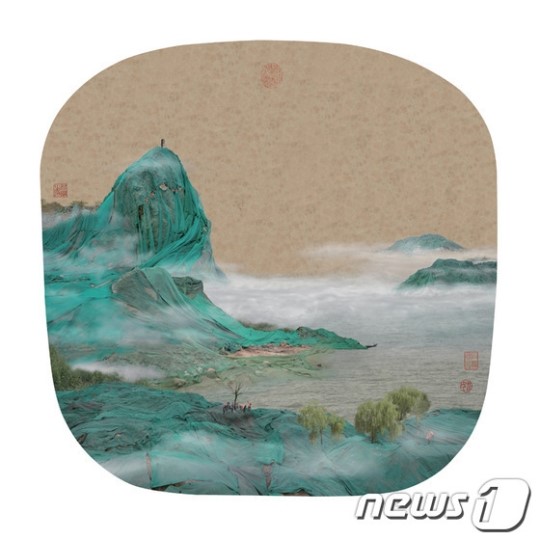 쓰레기로 그린 산수…中작가 환경오염 비판