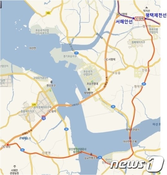 서해안선 목포방향 서평택분기점 주말 혼잡…우회경로 이용