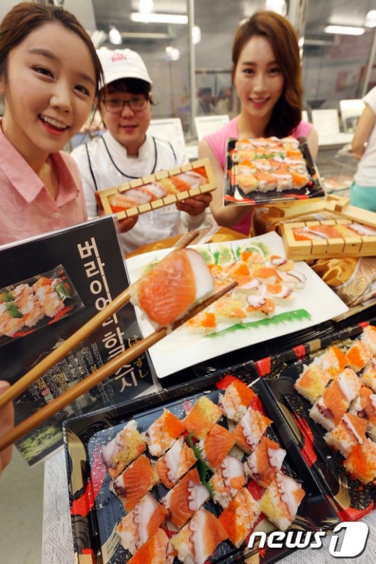 세가지 맛을 한번에 맛보는 하코스시