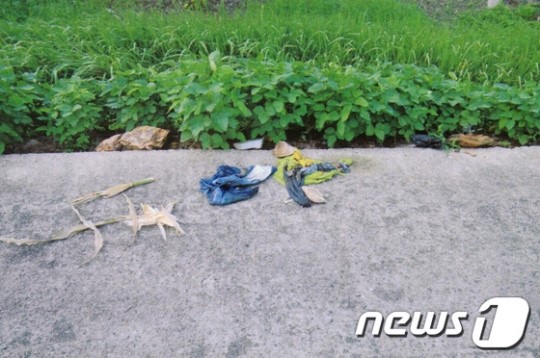 군산 대야에서 발견된 실종여성 옷가지들