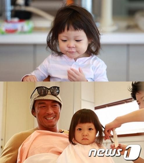 추사랑 앞머리 변신, 야노시호가 지휘했다니...