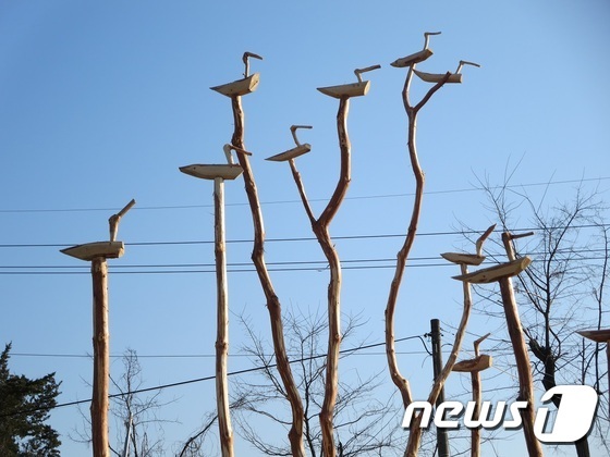 [풍경]청양군, 솟대로 마을 안녕과 수호 기원