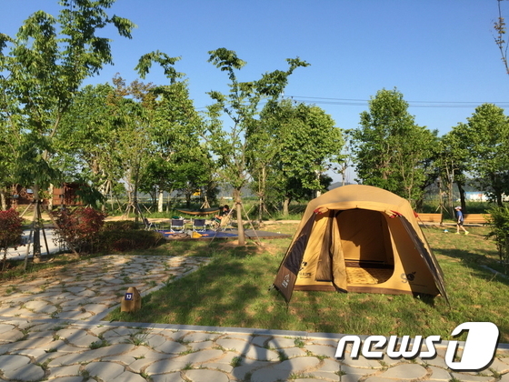 영산강대상공원에 광주시민의 숲 야영장 개장…27면 야영장