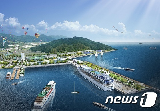 여수신항 크루즈부두 35m 조명탑 등 시설 확충