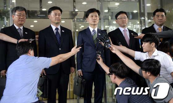 각오 밝히는 이상민 남북협력지구 발전기획단장