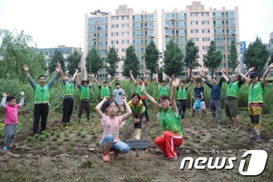 우리관리주식회사 봉사단, 안양 학의천 가꾸기 구슬땀