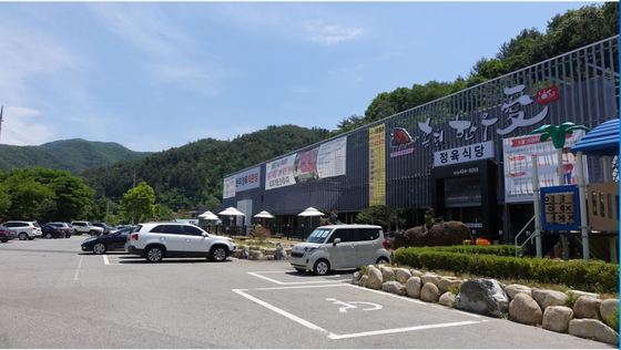 대명콘도 홍천에 위치한 오션월드 한우맛집 홍천한우애