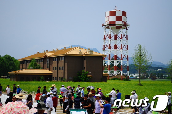 옛 캠프페이지 물탱크, 물놀이·전망대 시설로 바뀐다