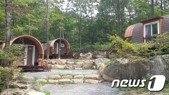 국립자연휴양림관리소, 대야산에 야영시설 캐빈 5동 개장