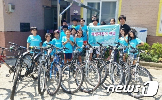 정읍지역자활센터, 폐자전거 수리…아동센터에 기증