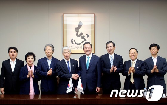 일본 도레이 방문 송하진 전북지사 투자 늘려달라