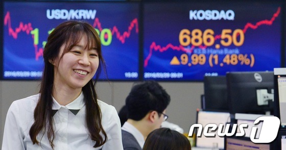 코스닥 활짝
