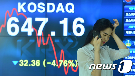 브렉시트 영향으로 코스닥 '와르르'