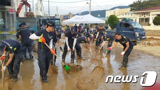 양산署, 태풍 차바 피해 복구 총력
