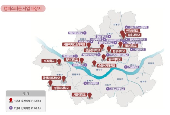 서울시 캠퍼스타운 조성 대학 13곳 선정…사업 본격시동