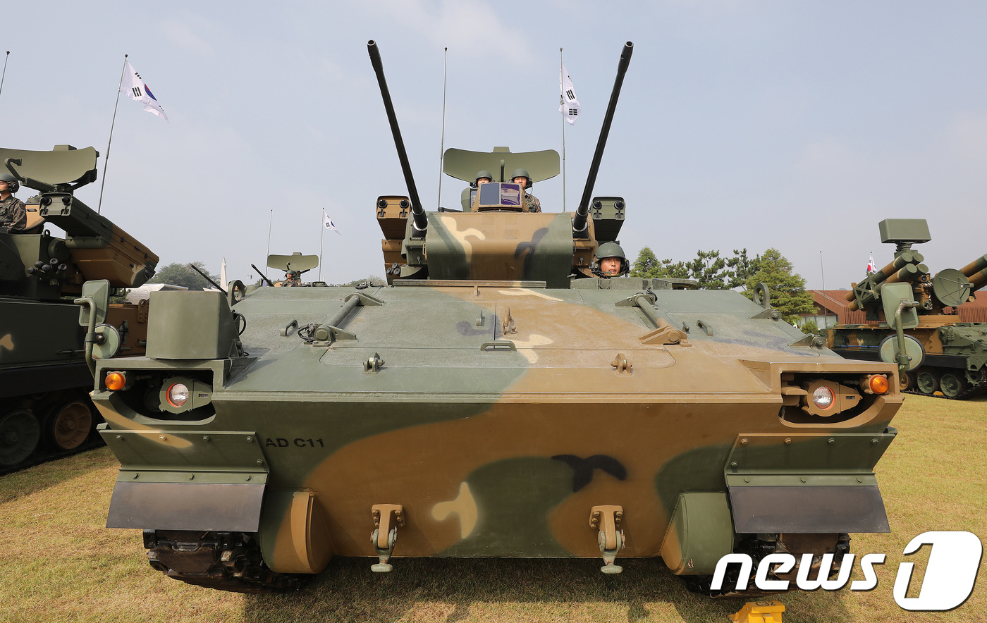 도열해 있는 K-30 비호