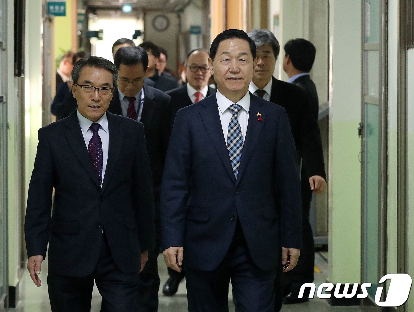 한서고등학교 방문한 김상곤 부총리