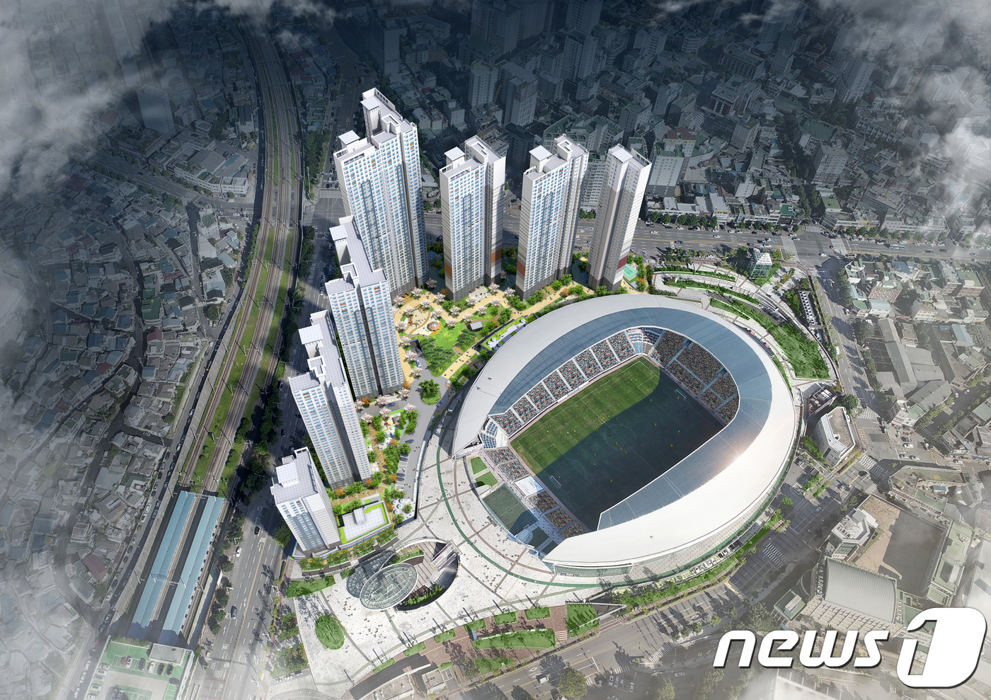 인천 숭의운동장 도시개발사업 10년 9개월만에 준공