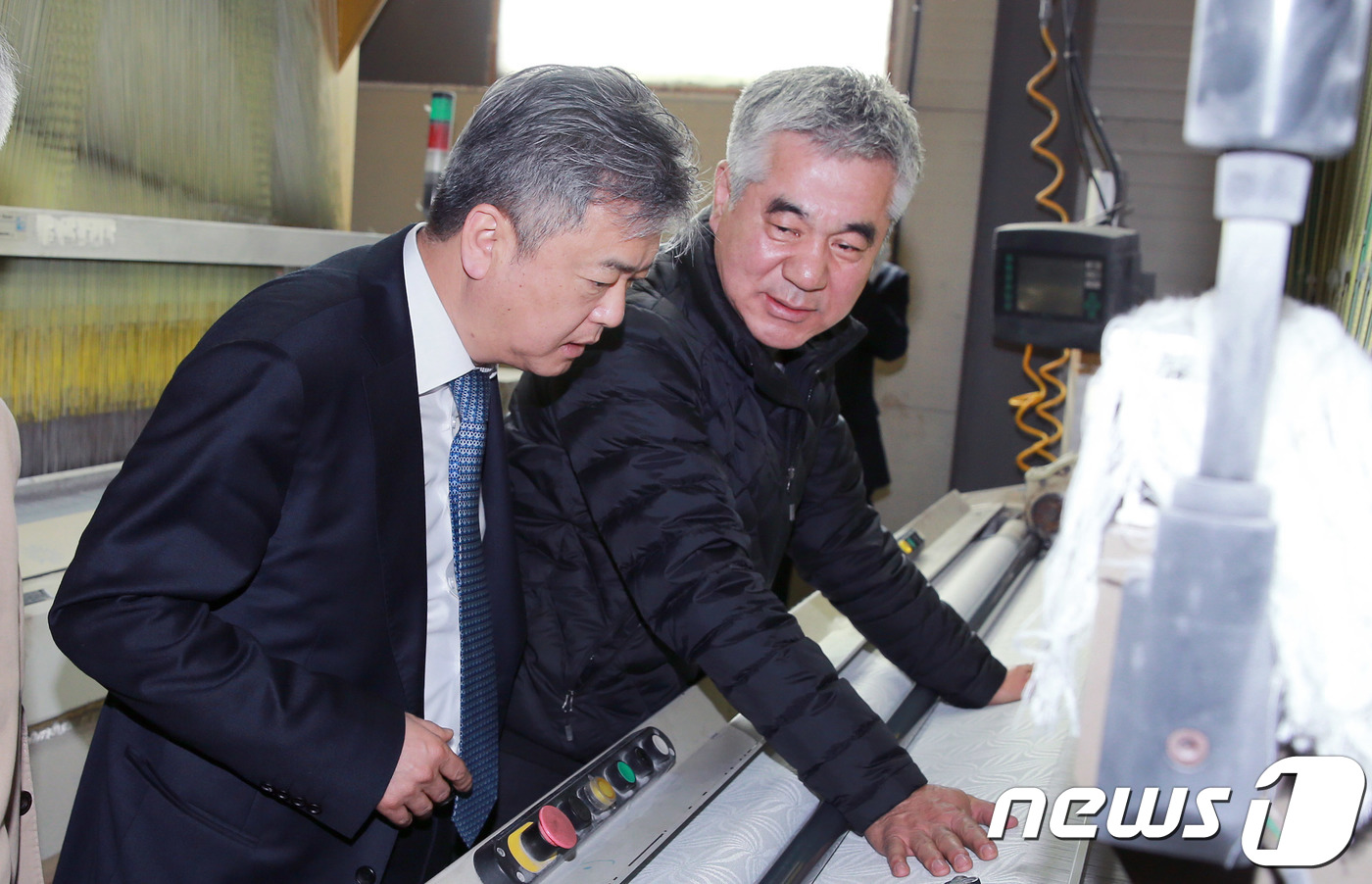 이인호 차관, 최저임금 관련 산업현장인 태인상사 현장방문