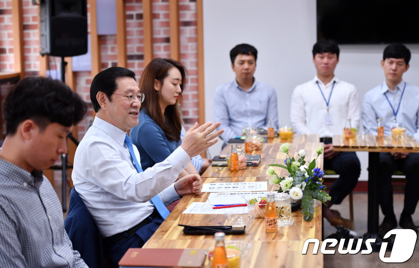 이용섭 시장, 희망토크로 직원들과 소통