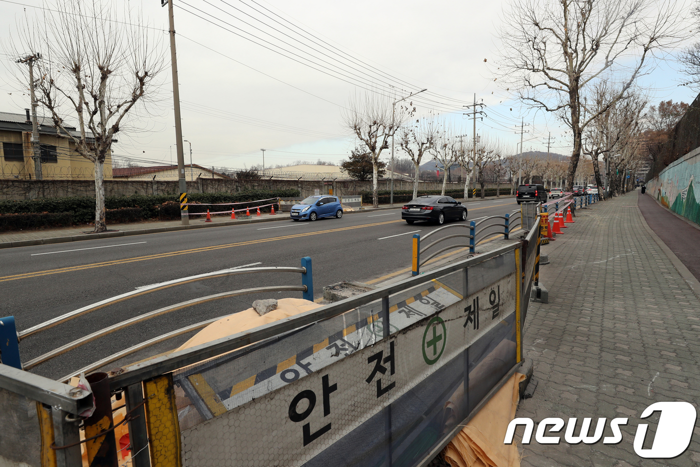 사라진 미군부대 앞 보도육교
