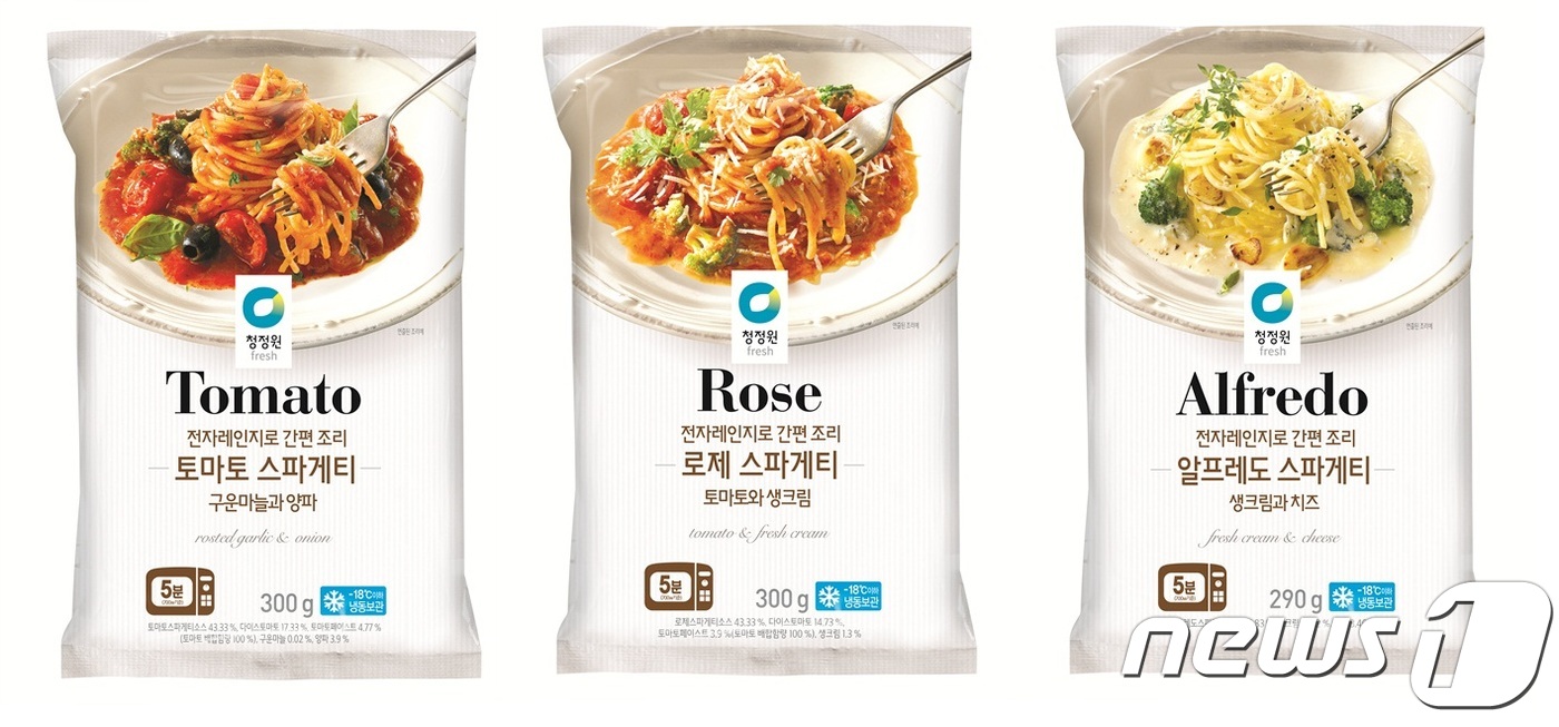 대상 청정원, 전자레인지로 간편 조리 냉동 스파게티 출시