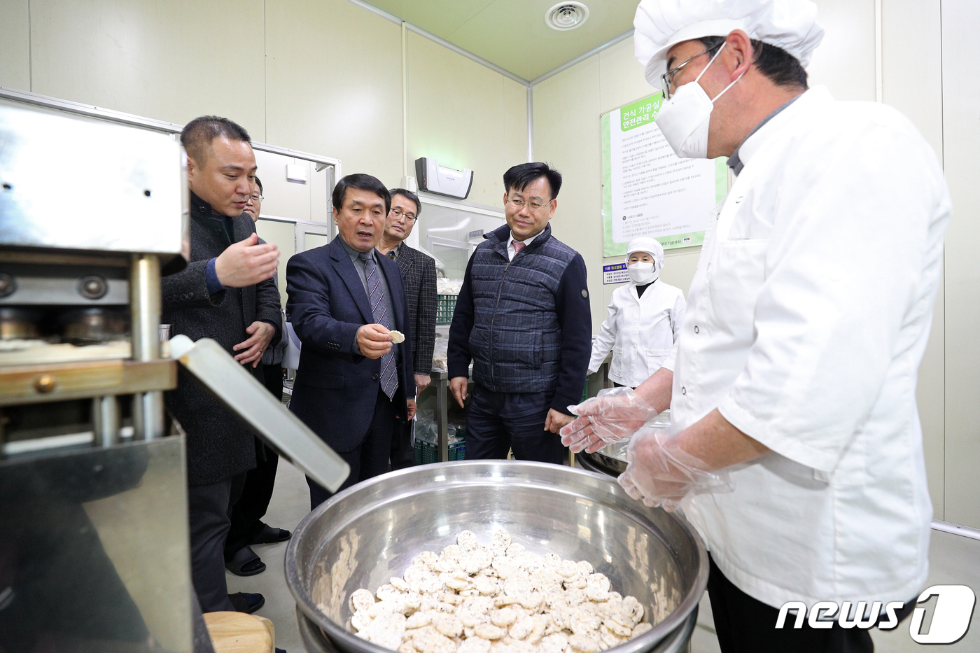 완주로컬푸드 현장 방문한 김경규 청장
