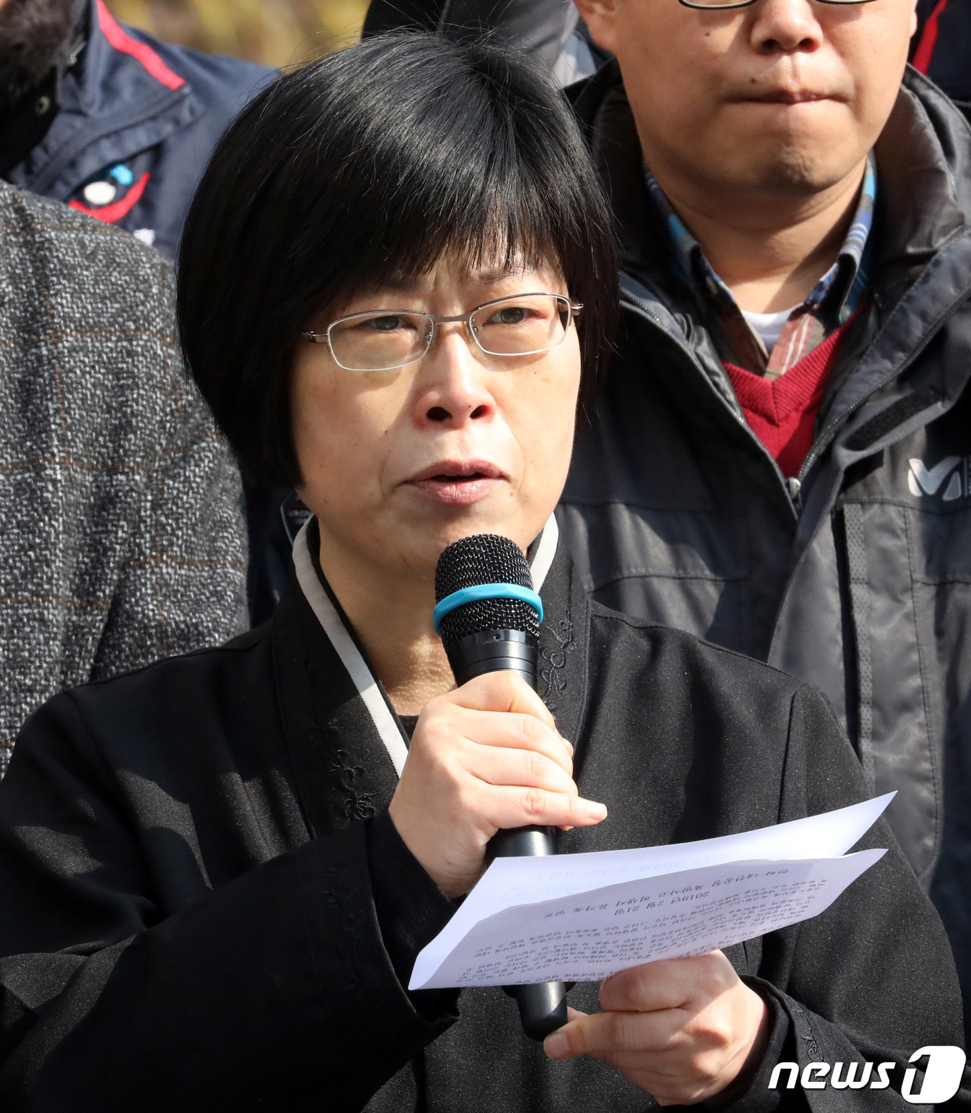 기자회견 갖는 한화 폭발사고 유족