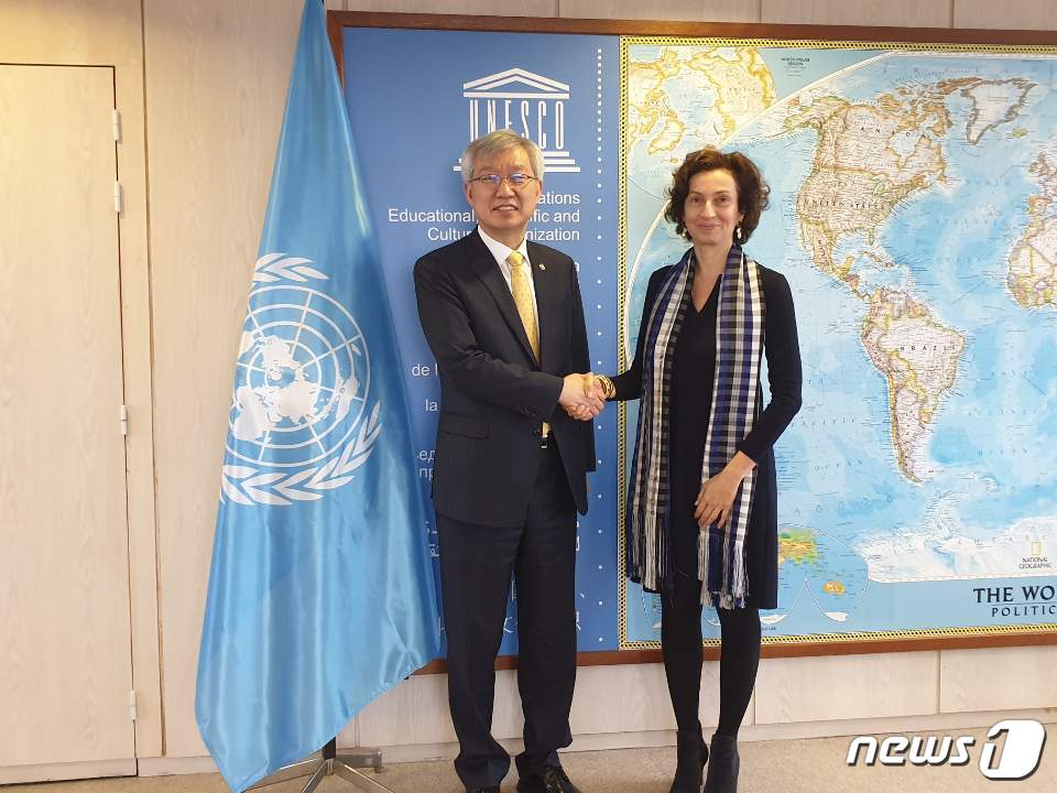 이태호 외교차관, 유네스코 사무총장 면담…한반도 평화 기여