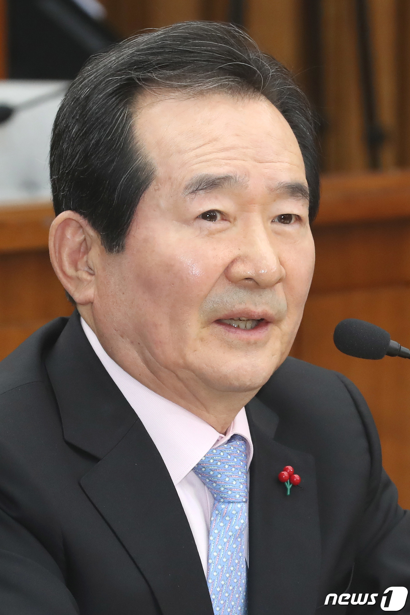 답변하는 국무총리 국무총리 후보자