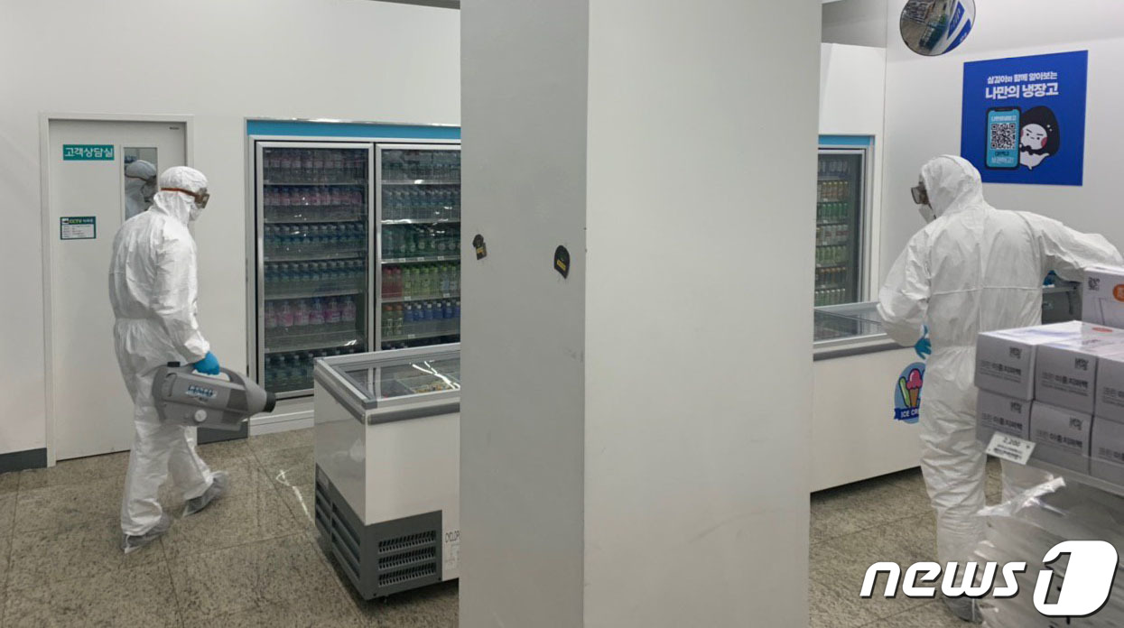 방역 작업 진행되는 제주 한화 리조트