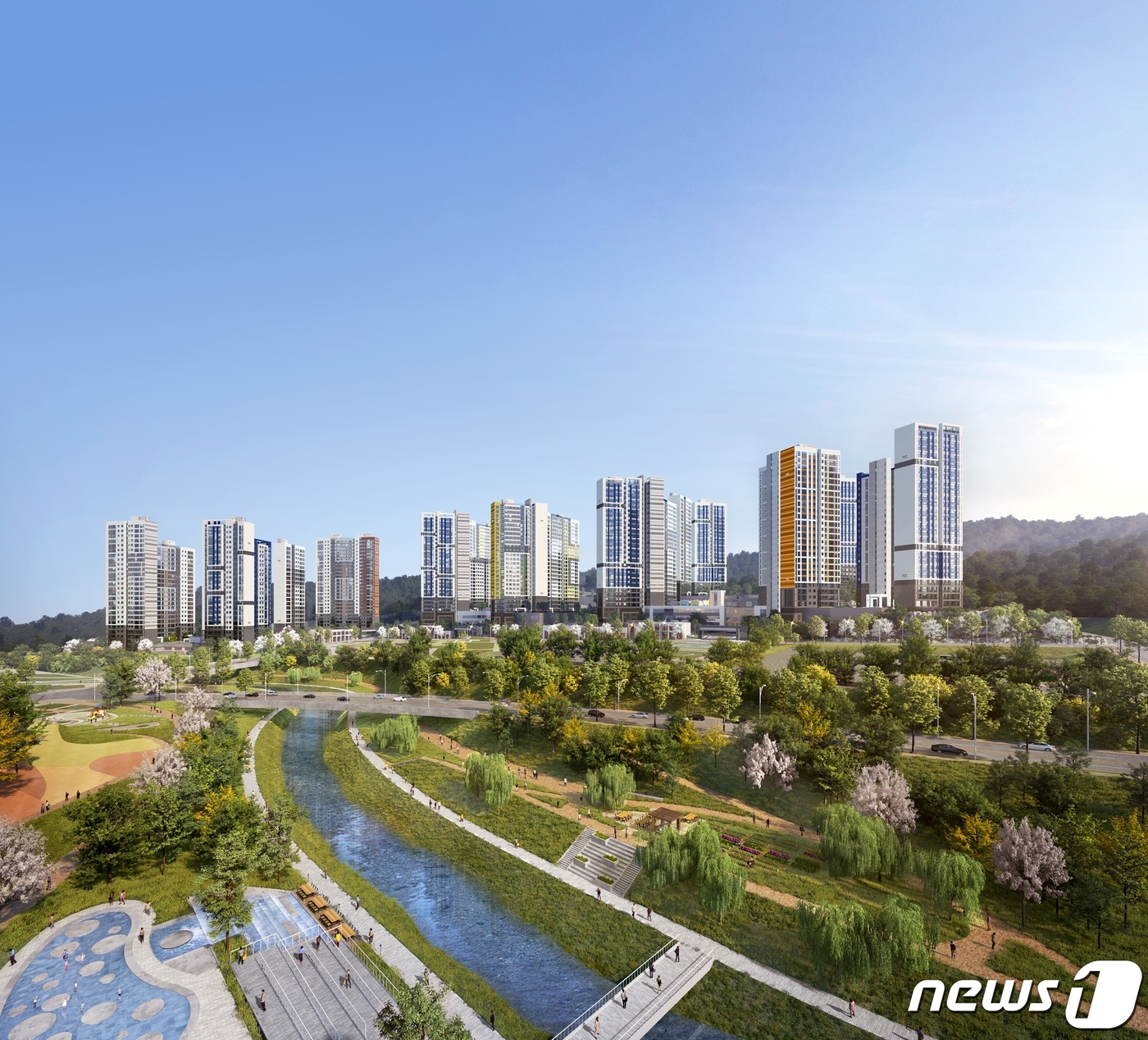 경남 양산 사송 더샵 데시앙 2차에 주말 1만명 운집…방역도 모범