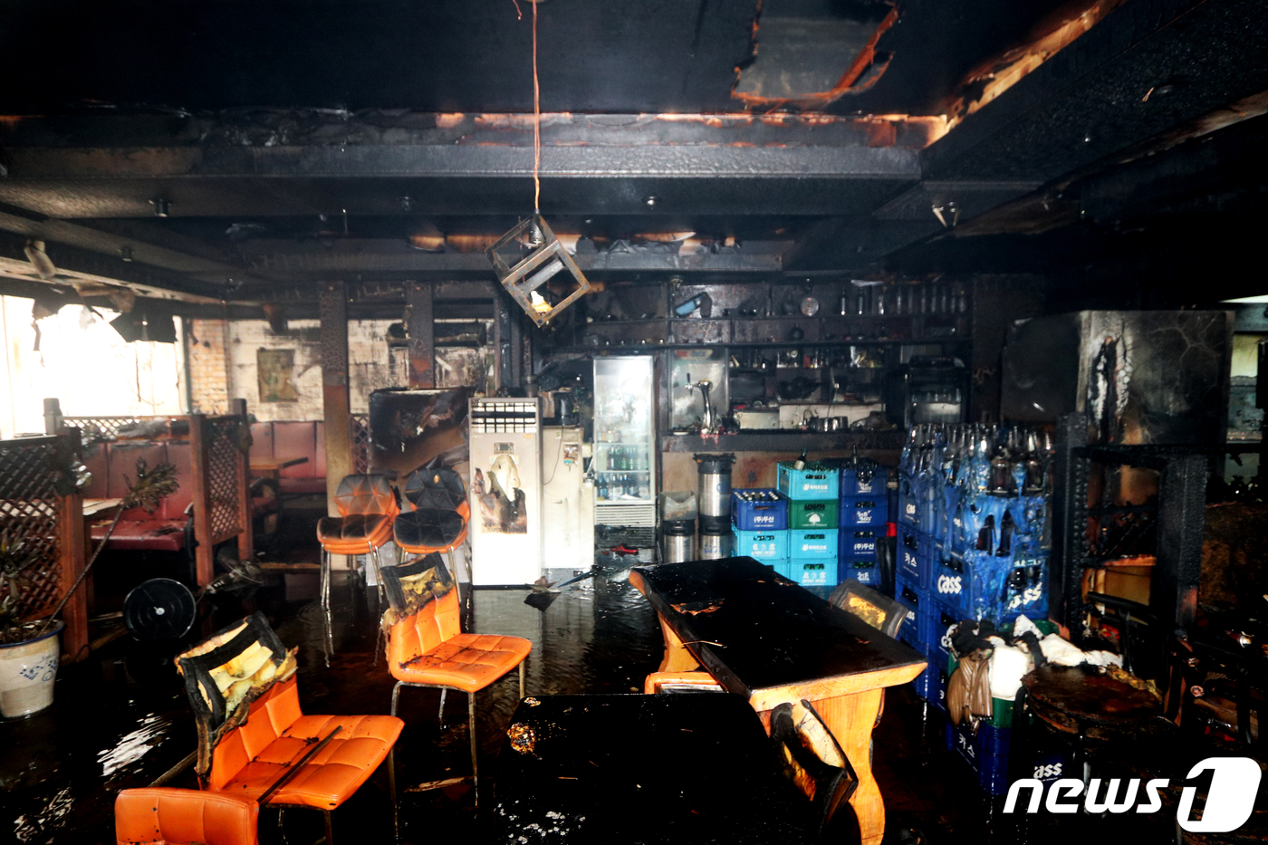 인천 부평 십정동 상가 2층 주점 화재…1300만원 피해
