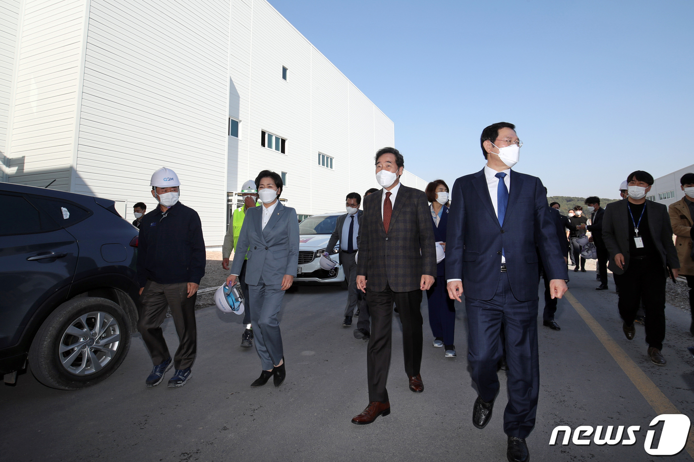 광주형일자리 GGM 공장 찾은 이낙연 대표