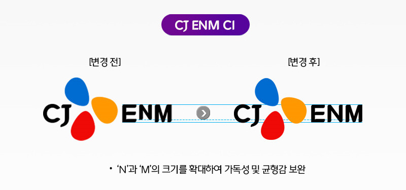 CI 개편으로 직관화·통합 구축…CJ ENM, 10주년 맞아 대대적 정비
