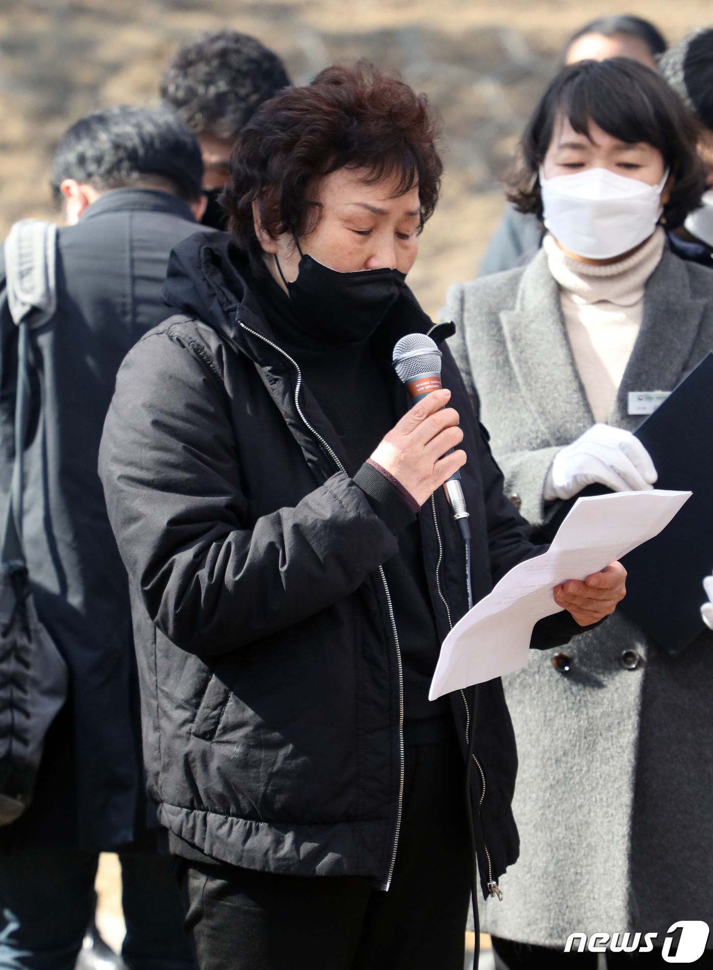 이지윤 전 5·18민주화운동부상자회 사무총장 추모사 낭독