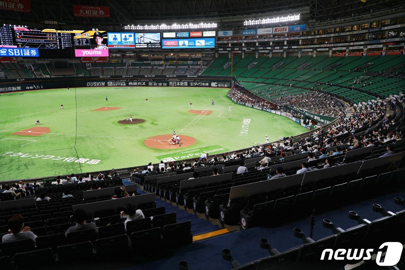 일본 프로야구 소프트뱅크, 13일 홈경기부터 2만 관중 수용