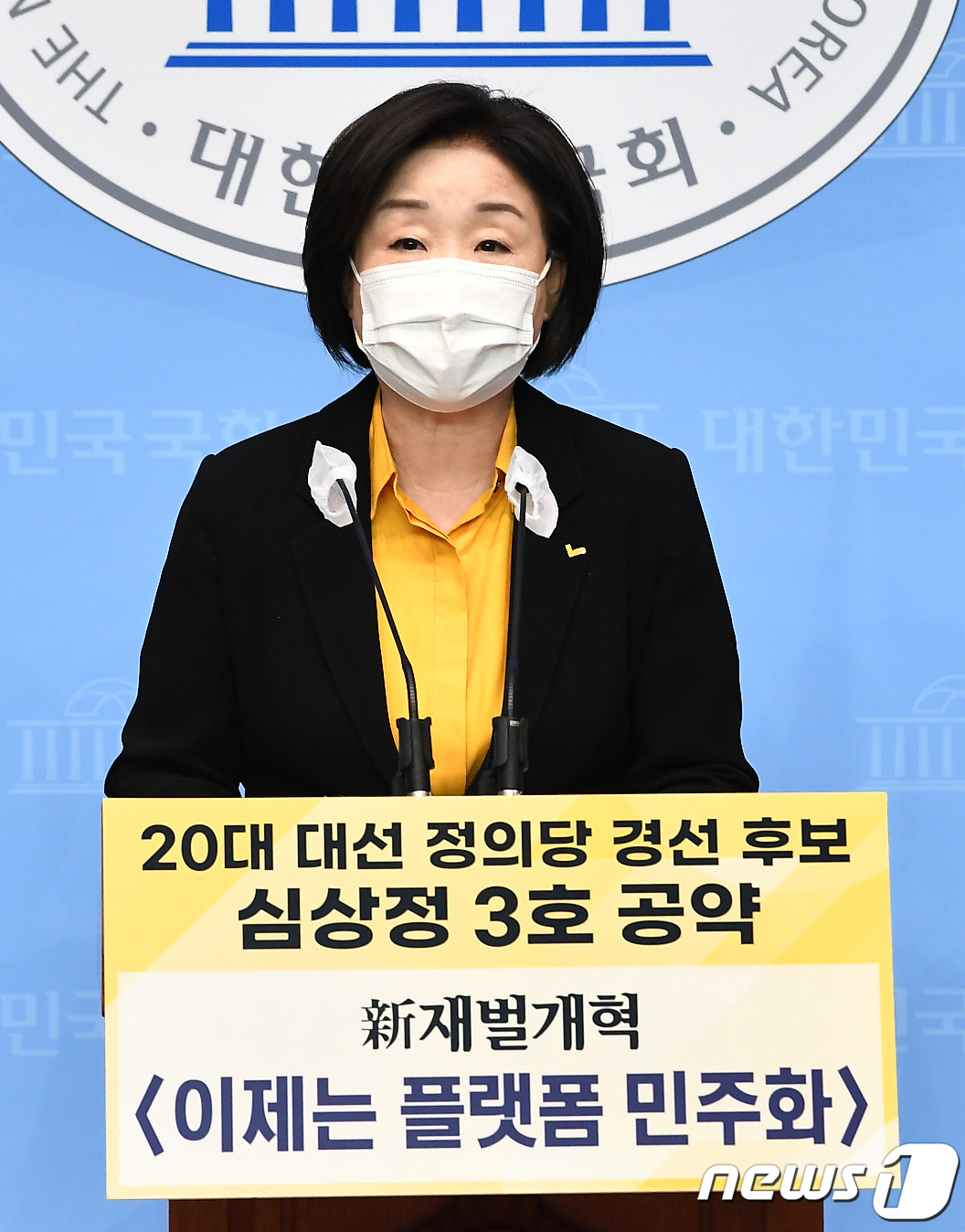 심상정, 신재벌개혁 공약 발표