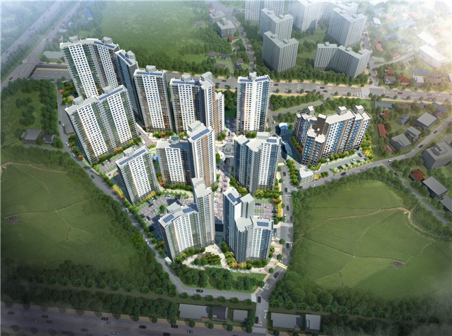 송학 아파트 투시도