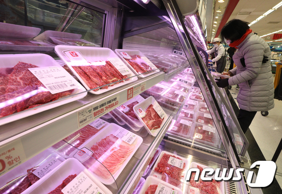 시세 상승하는 한우 선물세트