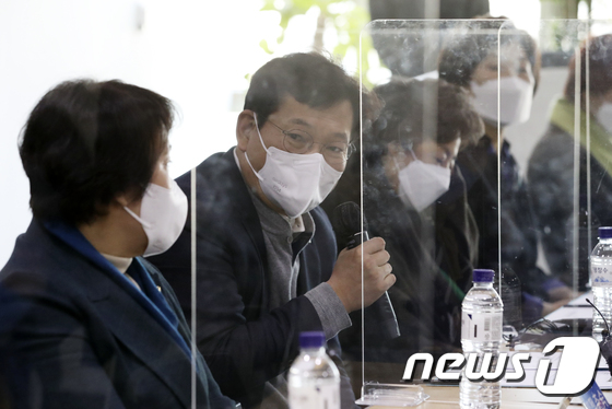 울산시간호사회서 발언하는 송영길 대표