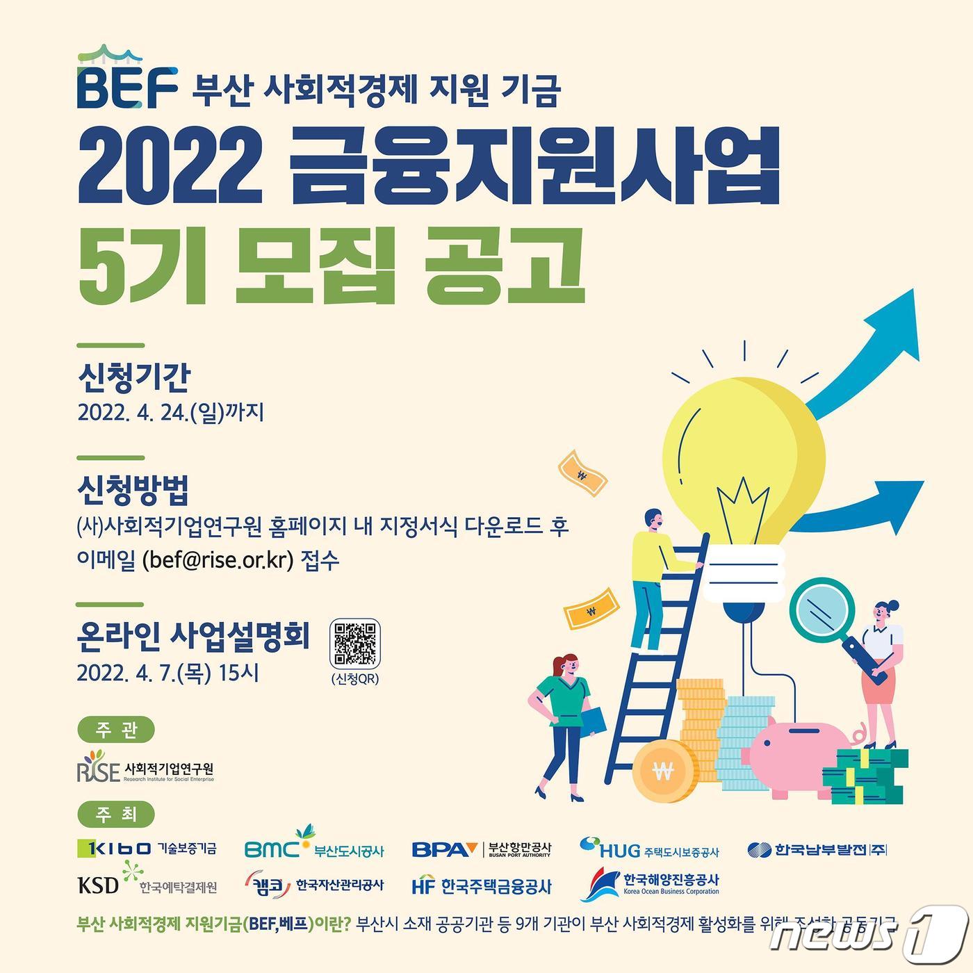 부산지역 9개 공공기관, 5기 금융지원 대상 기업 모집