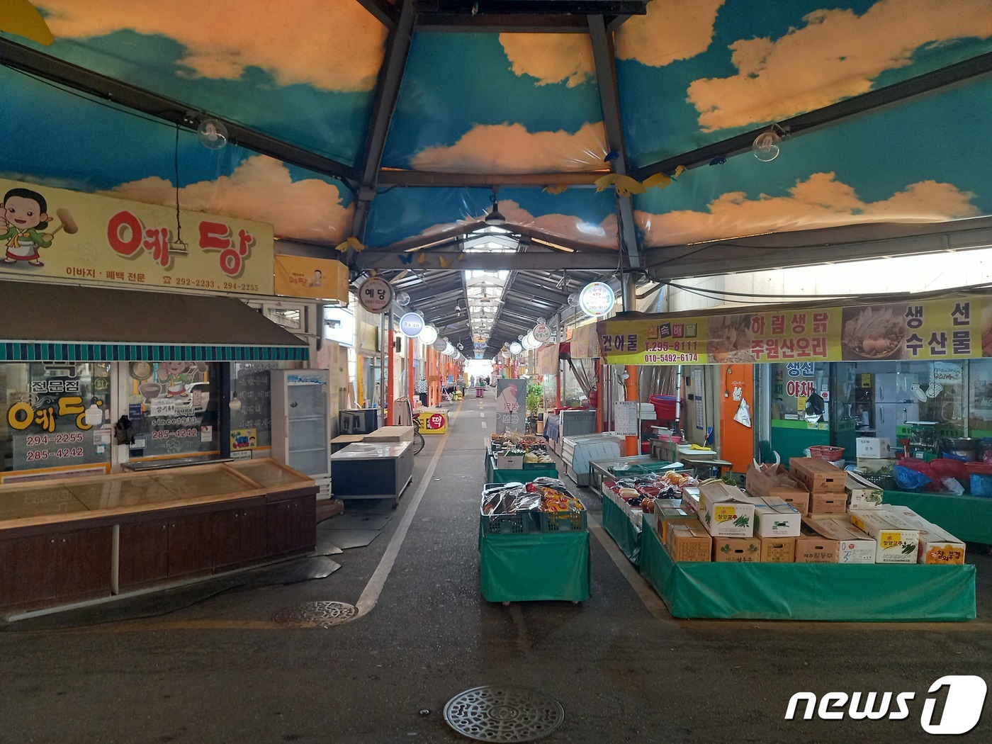 폭염 속 청주 육거리시장…손님 3분의 1로 뚝