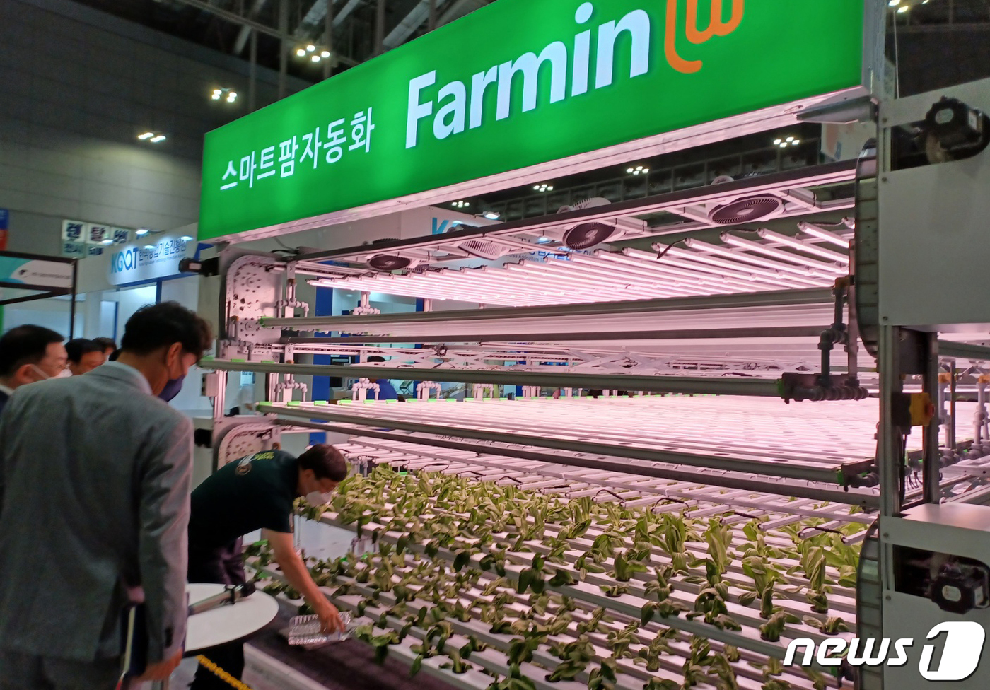 도시농업에 최적화 고밀도 스마트팜 자동화 재배기 눈길