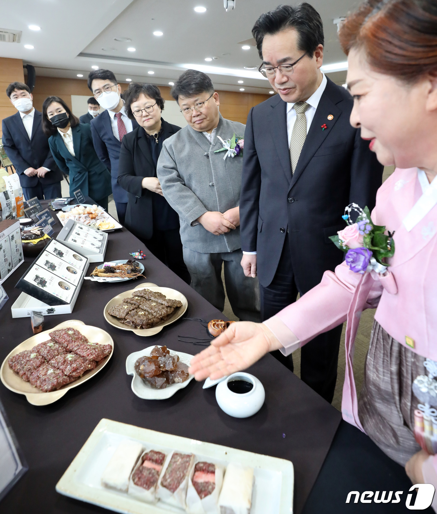 정황근 농식품부 장관, 가리구이 및 홍삼제조 식품명인 지정