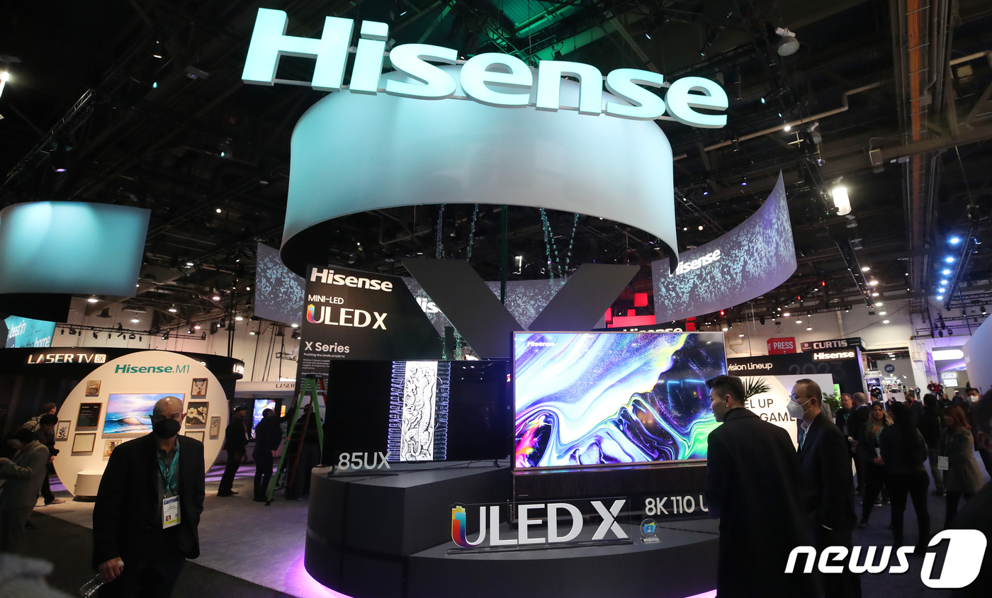 [CES2023]하이센스 전시관 찾은 관람객들
